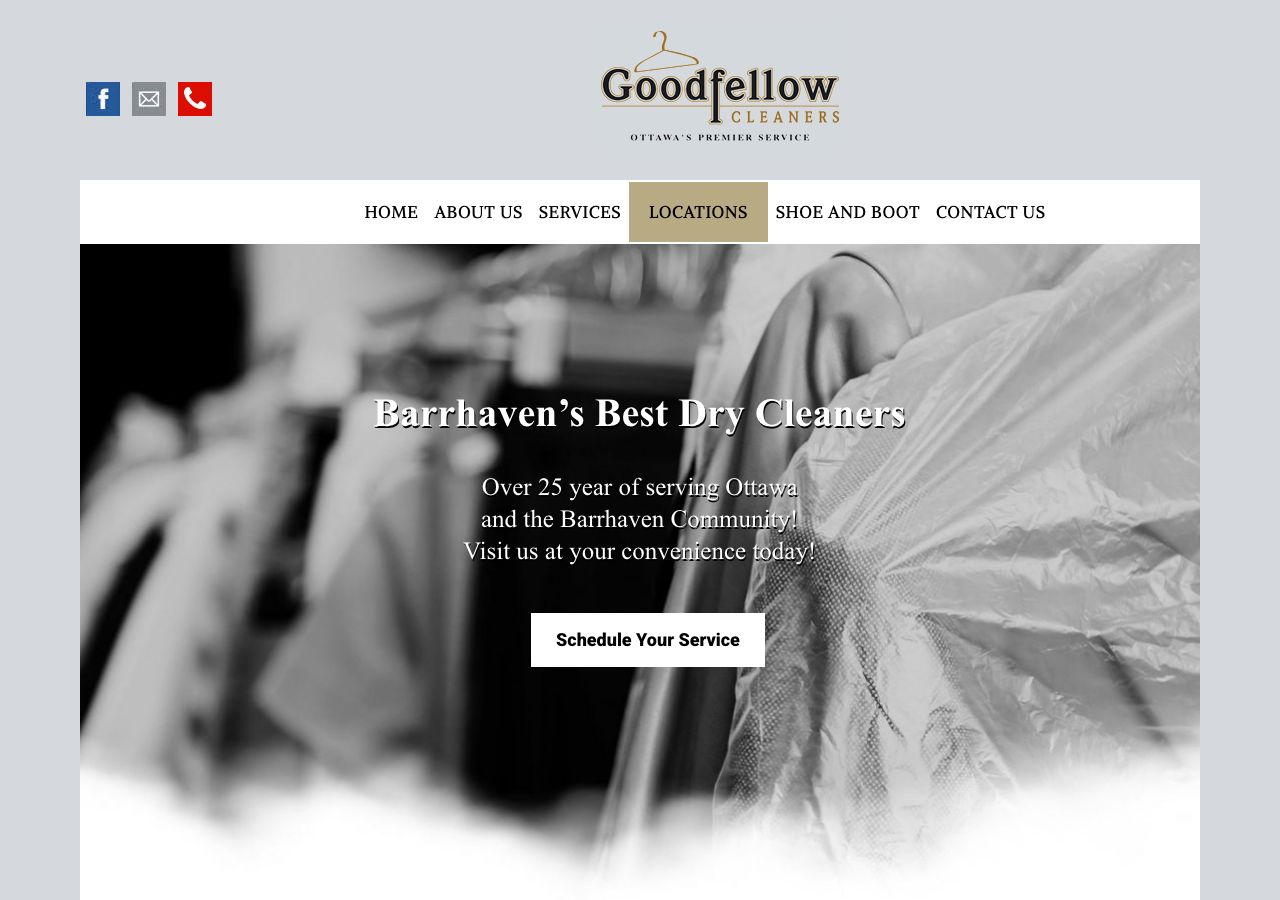Homepage of Goodfellow Cleaners