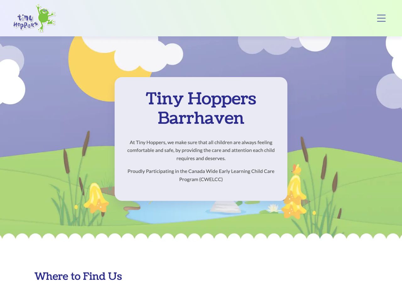 Homepage of Tiny Hoppers Daycare