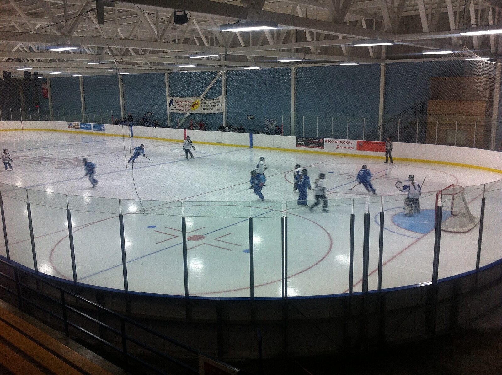 Skaters on Rink B at the Walter Baker Sports Centre in Barrhaven.